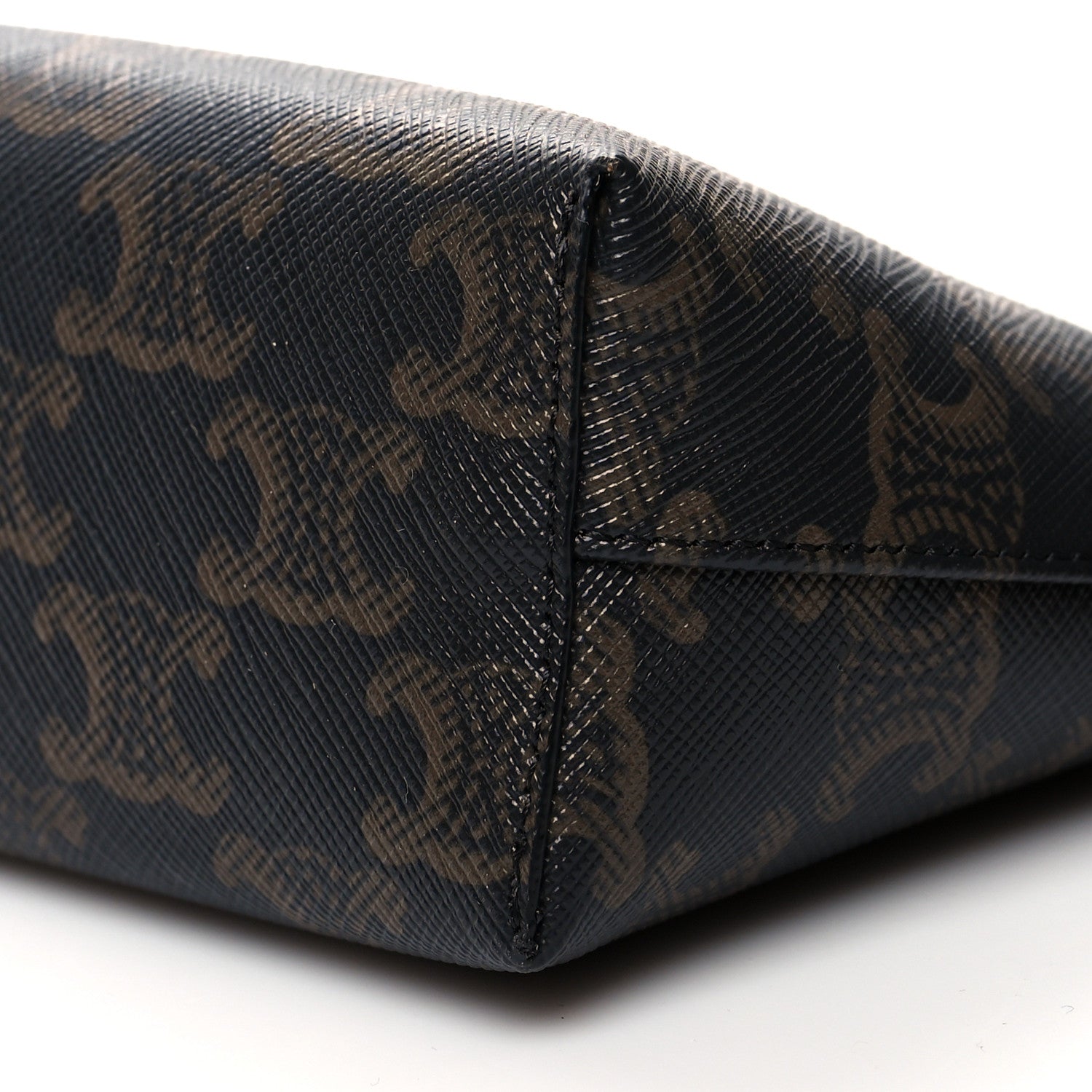 Celine Triomphe Canvas Calfskin Small Zipped Pouch Tan 9 of 9