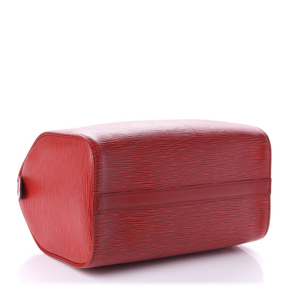 Louis Vuitton Epi Speedy 25 Castillan Red 4 of 10