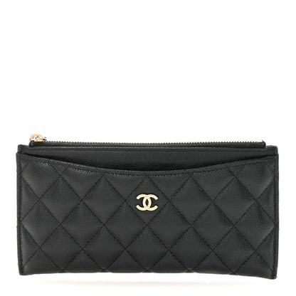 Chanel Caviar Quilted Classic Zip Pouch Black 1 of 8