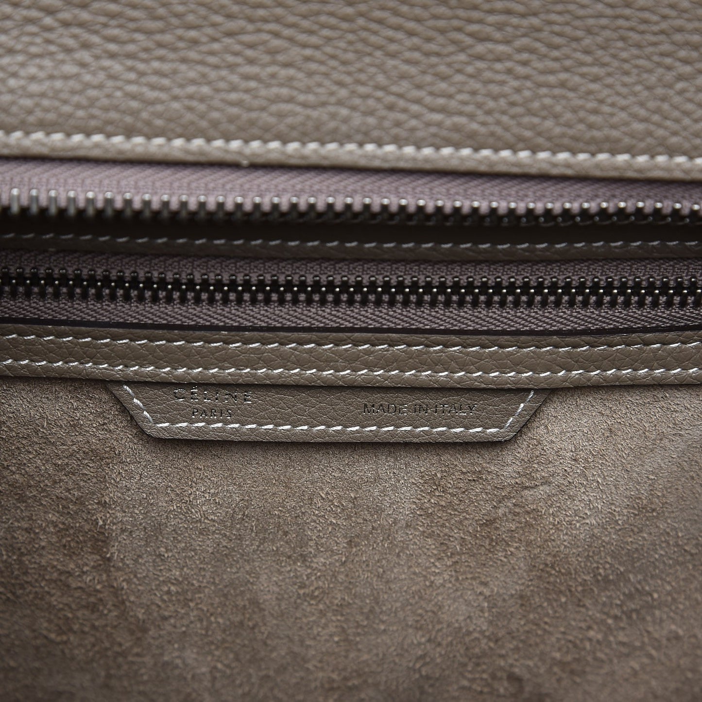 Drummed Calfskin Micro Luggage Souris
