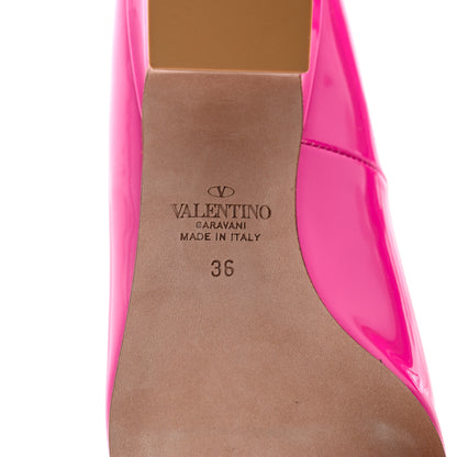 Valentino Garavani Patent Tan-Go Mary Jane 60mm Pumps 36 Pink PP 6 of 9