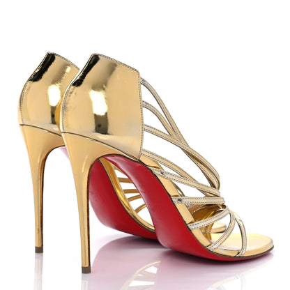 Christian Louboutin Specchio Norina 100 Sandals 39 Gold 4 of 8