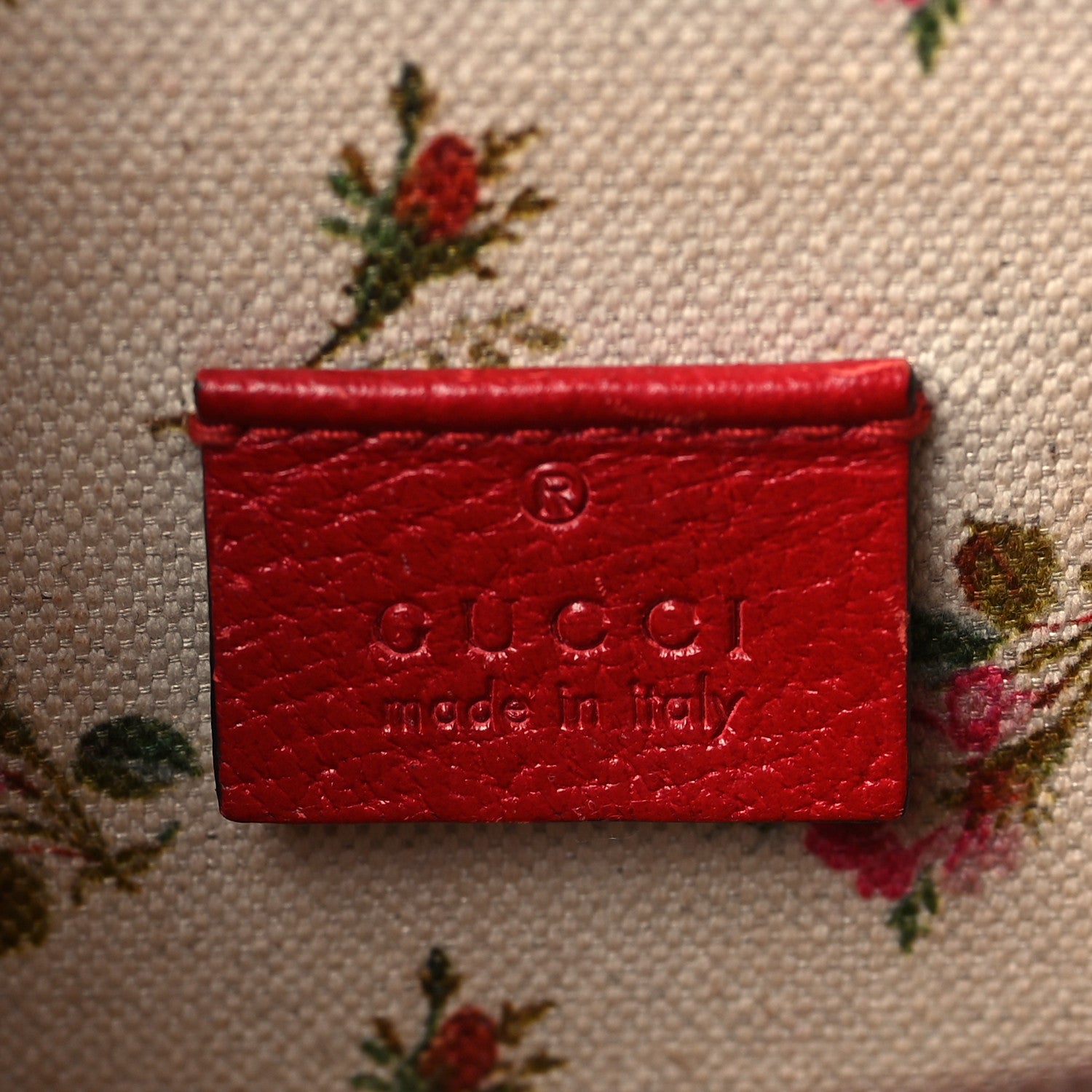 Gucci Textured Calfskin Web Medium Dionysus Shoulder Bag Hibiscus Red 6 of 10