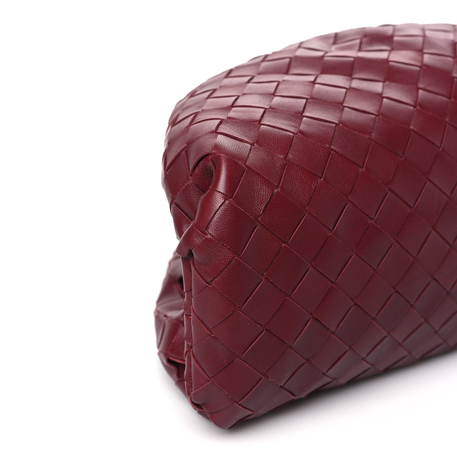 Bottega Veneta Nappa Maxi Intrecciato The Pouch Oversized Clutch Bordeaux 9 of 10