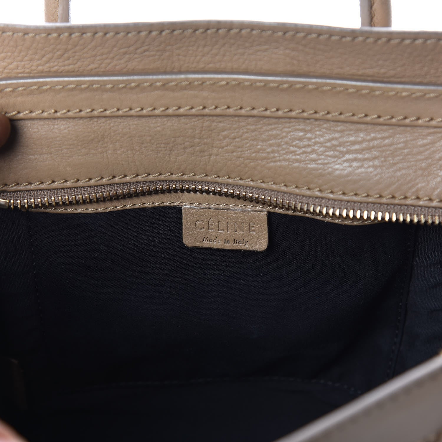 Celine Smooth Calfskin Nano Luggage Camel 8 of 14
