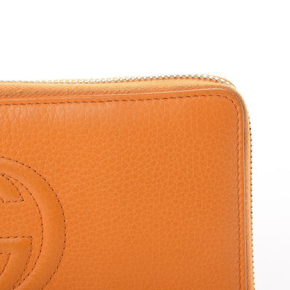Gucci Pebbled Calfskin Soho Zip Around Wallet Curcuma 9 of 11