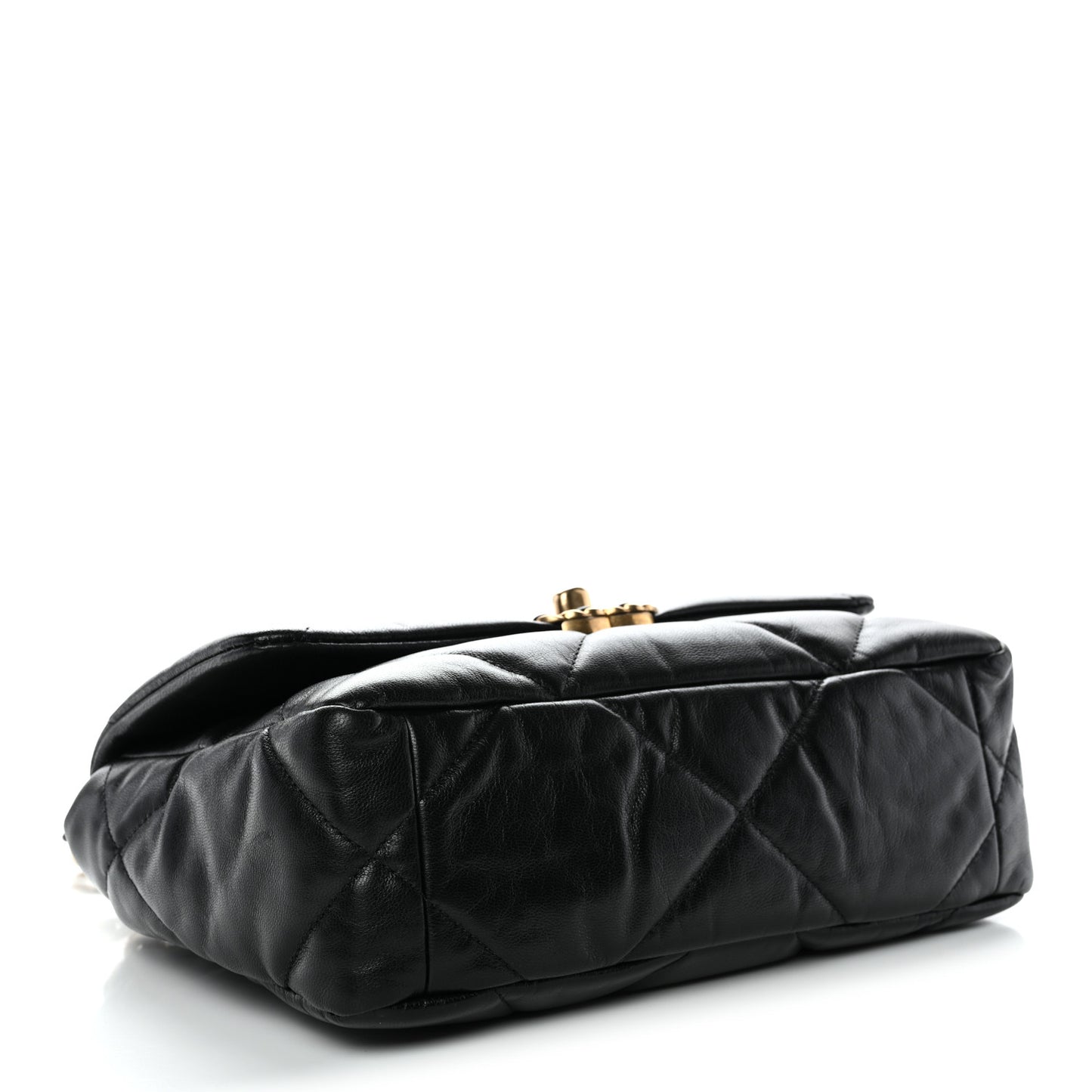 Goatskin Quilted Medium Chanel 19 Flap Black