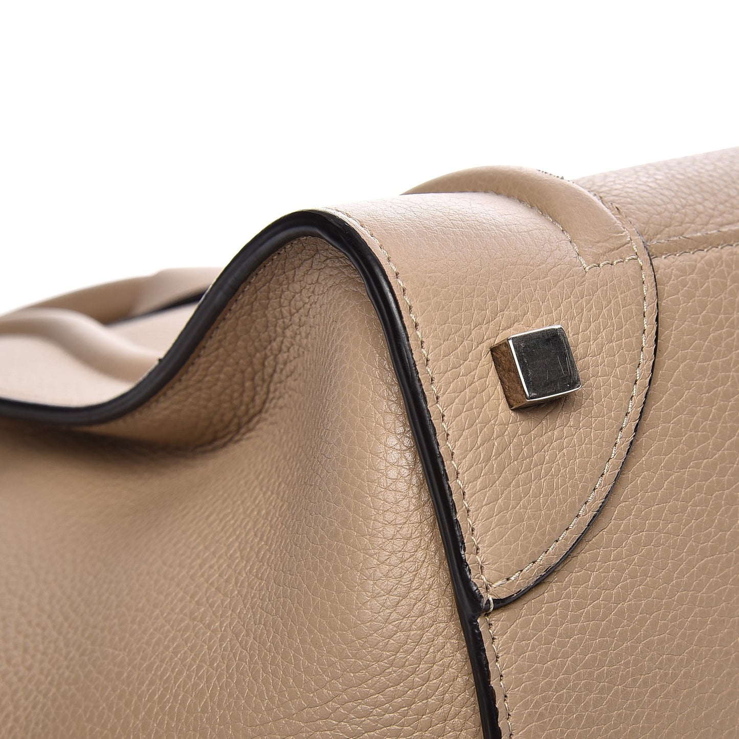 Drummed Calfskin Mini Luggage Dune