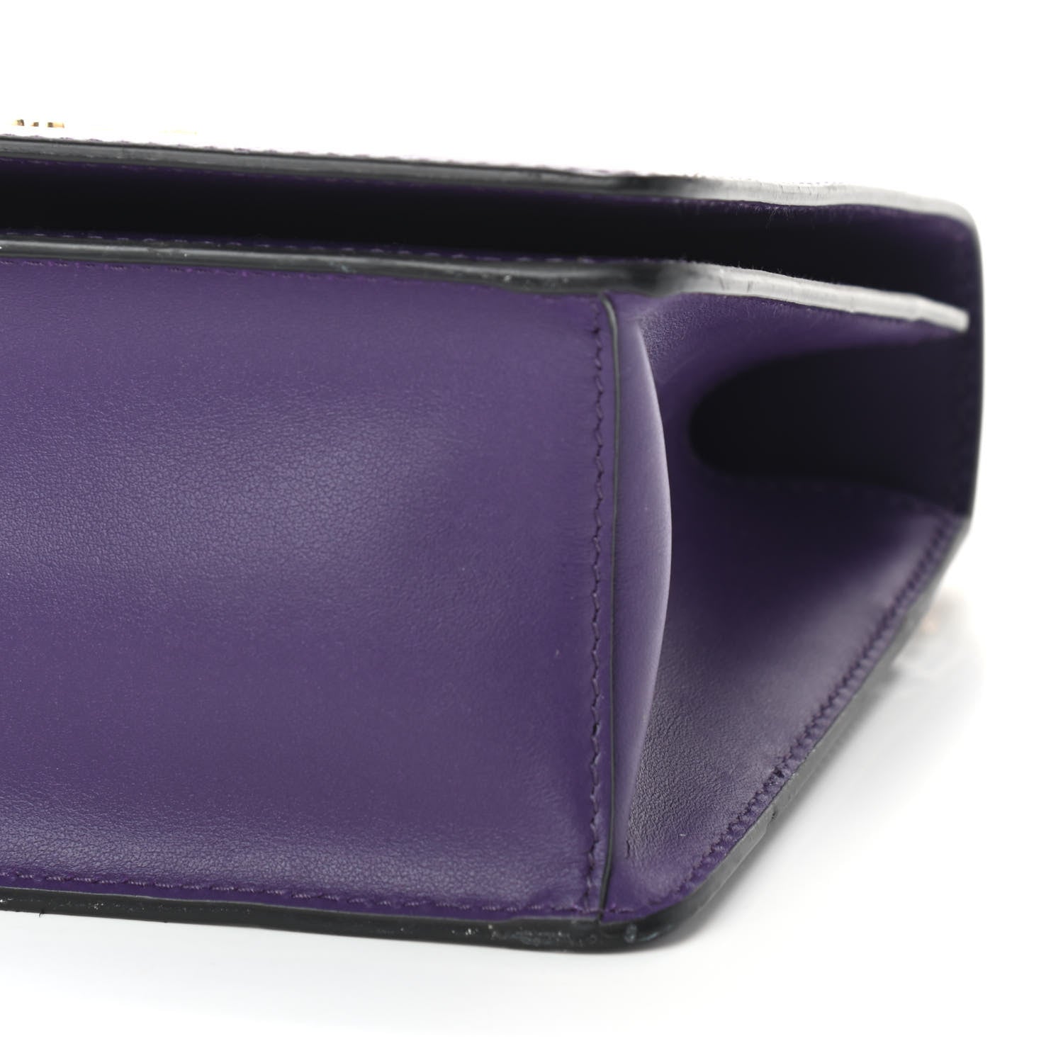 Prada Saffiano Soft Calfskin Chain Crossbody Bag Viola 8 of 10