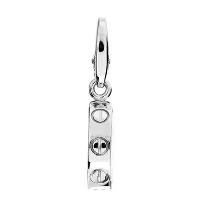 Cartier 18K White Gold LOVE Ring Charm 1 of 4