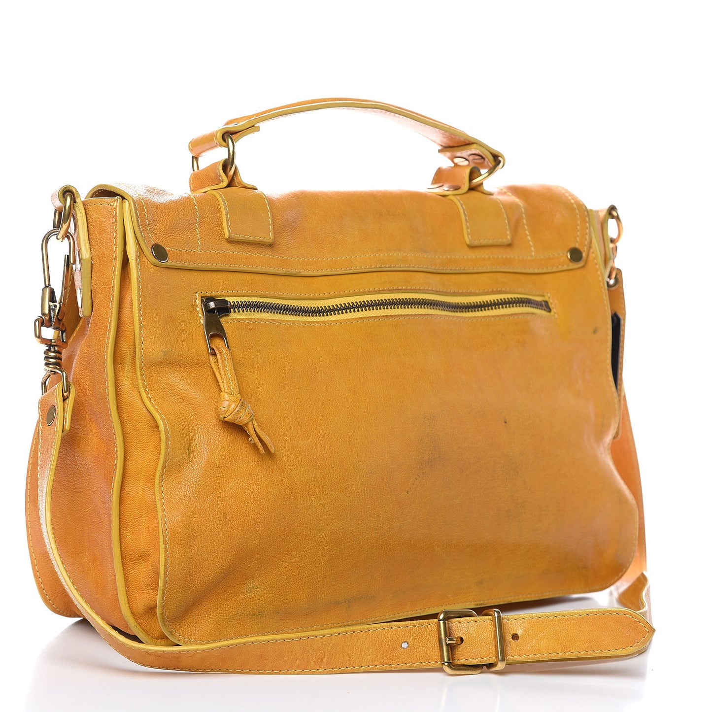 Lambskin Medium PS1 Satchel Mustard