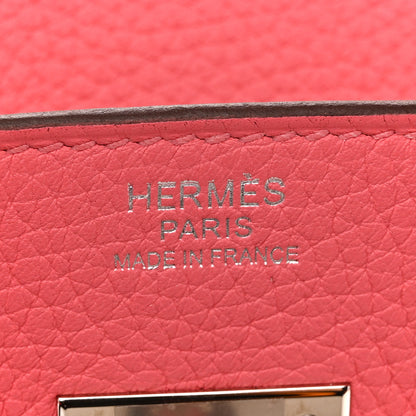 Hermes Togo Birkin 30 Rose Azalee 6 of 11