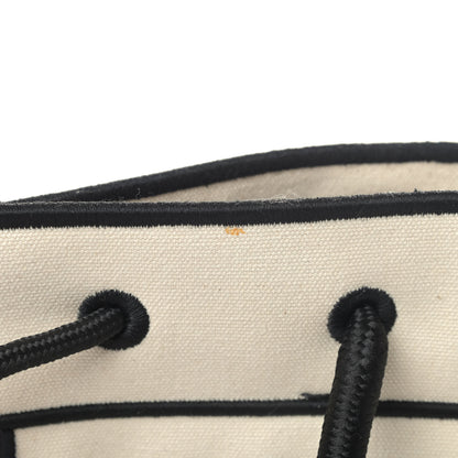 Fendi Canvas Logo Large Shopping Tote Grezzo Black 5 of 5