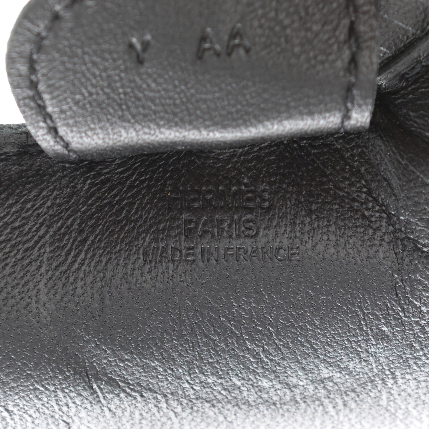 Hermes Milo Lambskin Grigri Rodeo Horse Bag Charm MM So Black 4 of 4