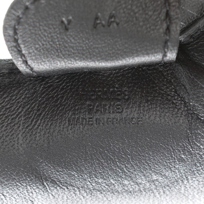 Hermes Milo Lambskin Grigri Rodeo Horse Bag Charm MM So Black 4 of 4