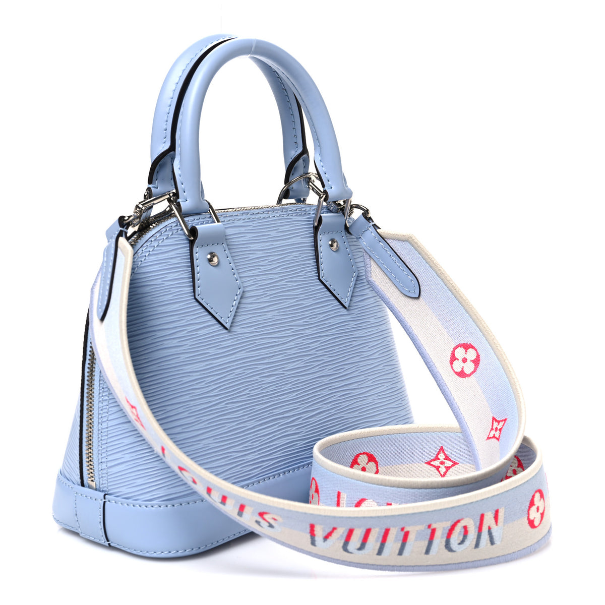 Louis Vuitton Epi Jacquard Alma BB Cloud Blue 3 of 9