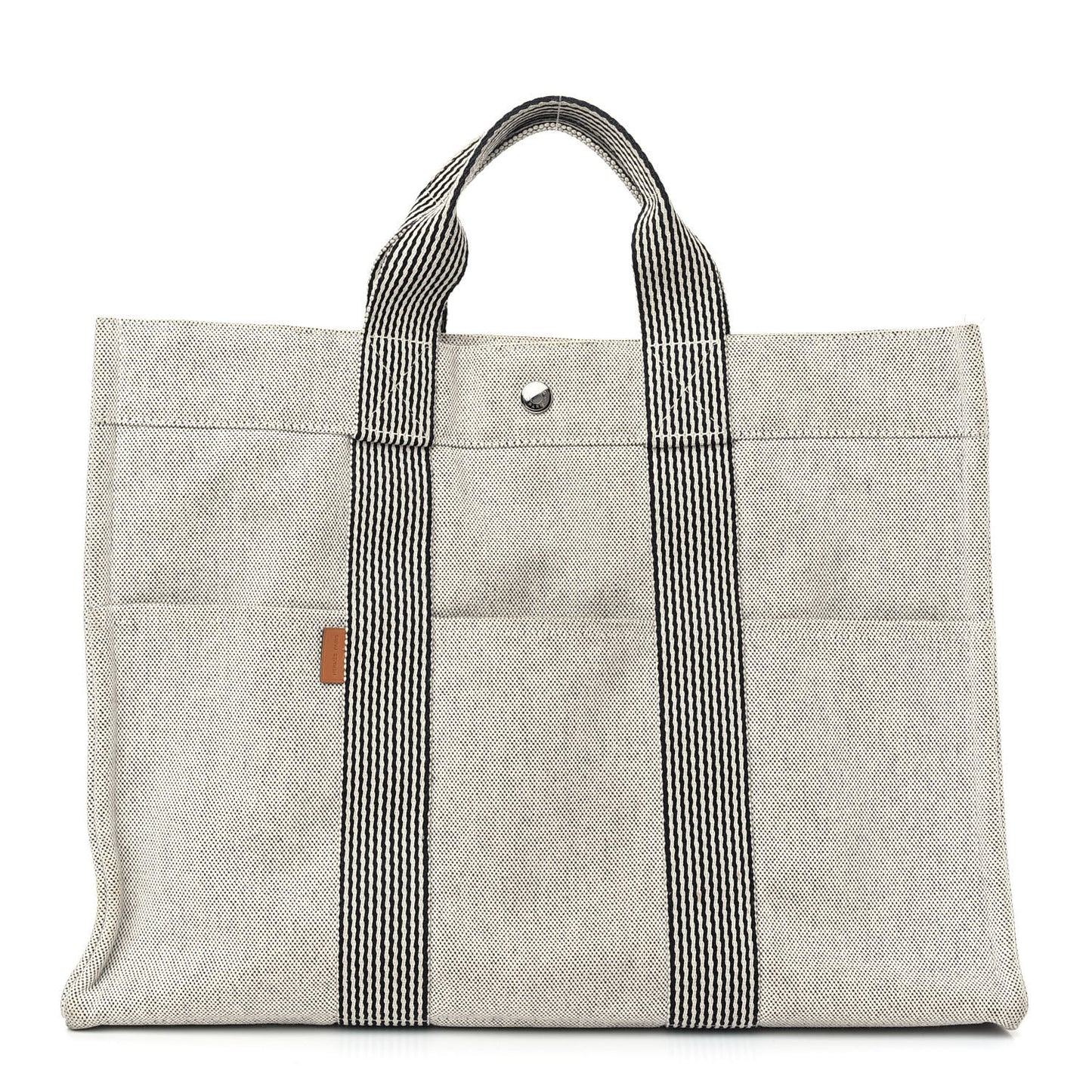 Canvas Herline MM Tote Light Grey