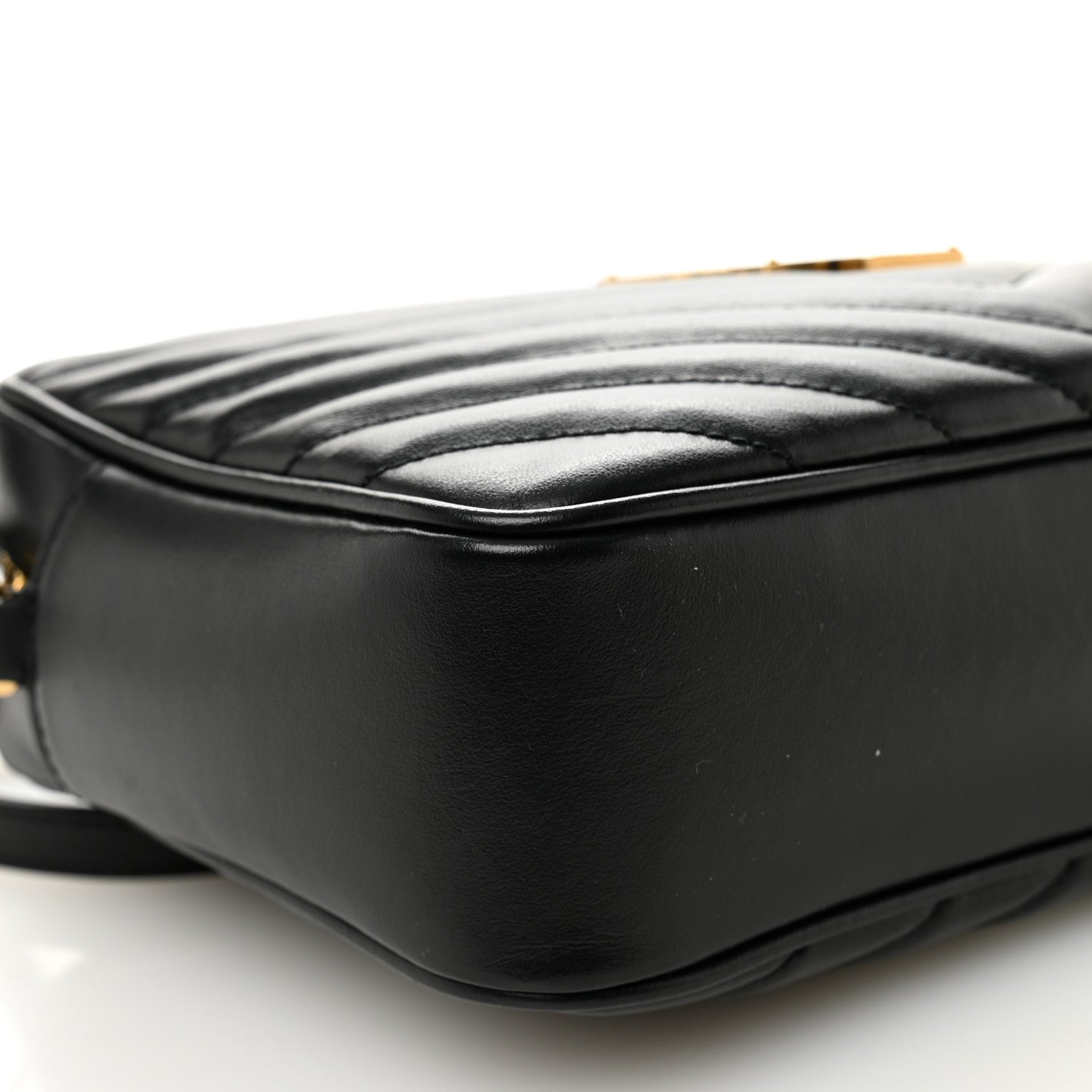 Saint Laurent Calfskin Matelasse Monogram Lou Camera Bag Black 9 of 10