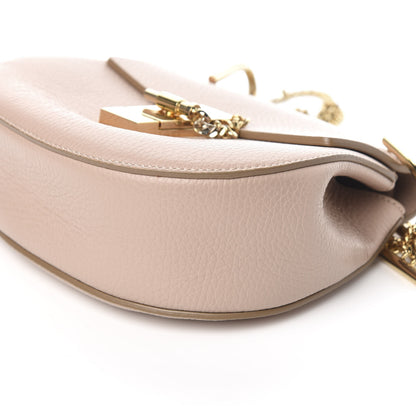 Chloe Grained Lambskin Mini Drew Shoulder Bag Cement Pink 9 of 9