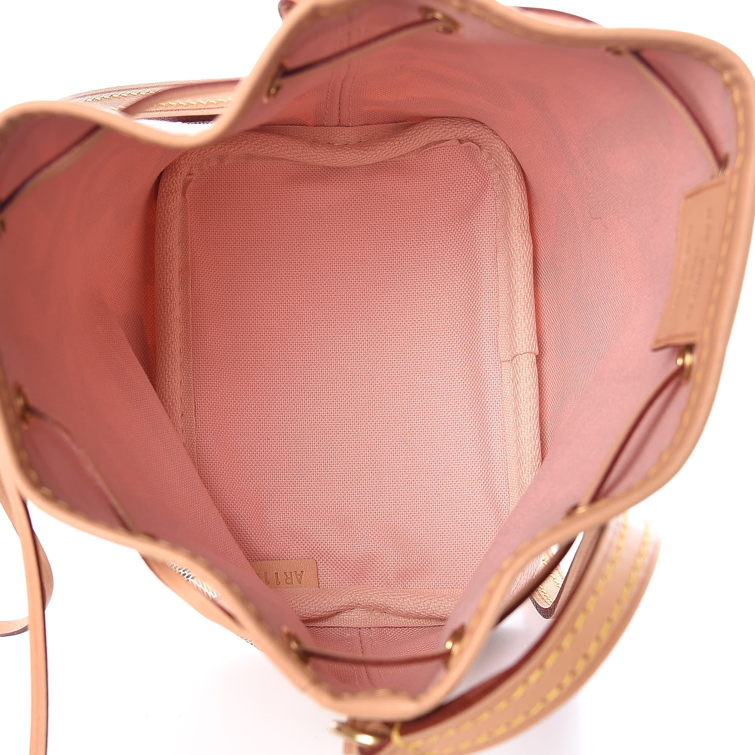 Louis Vuitton Damier Azur Tahitienne Nano Noe Rose Ballerine 7 of 9