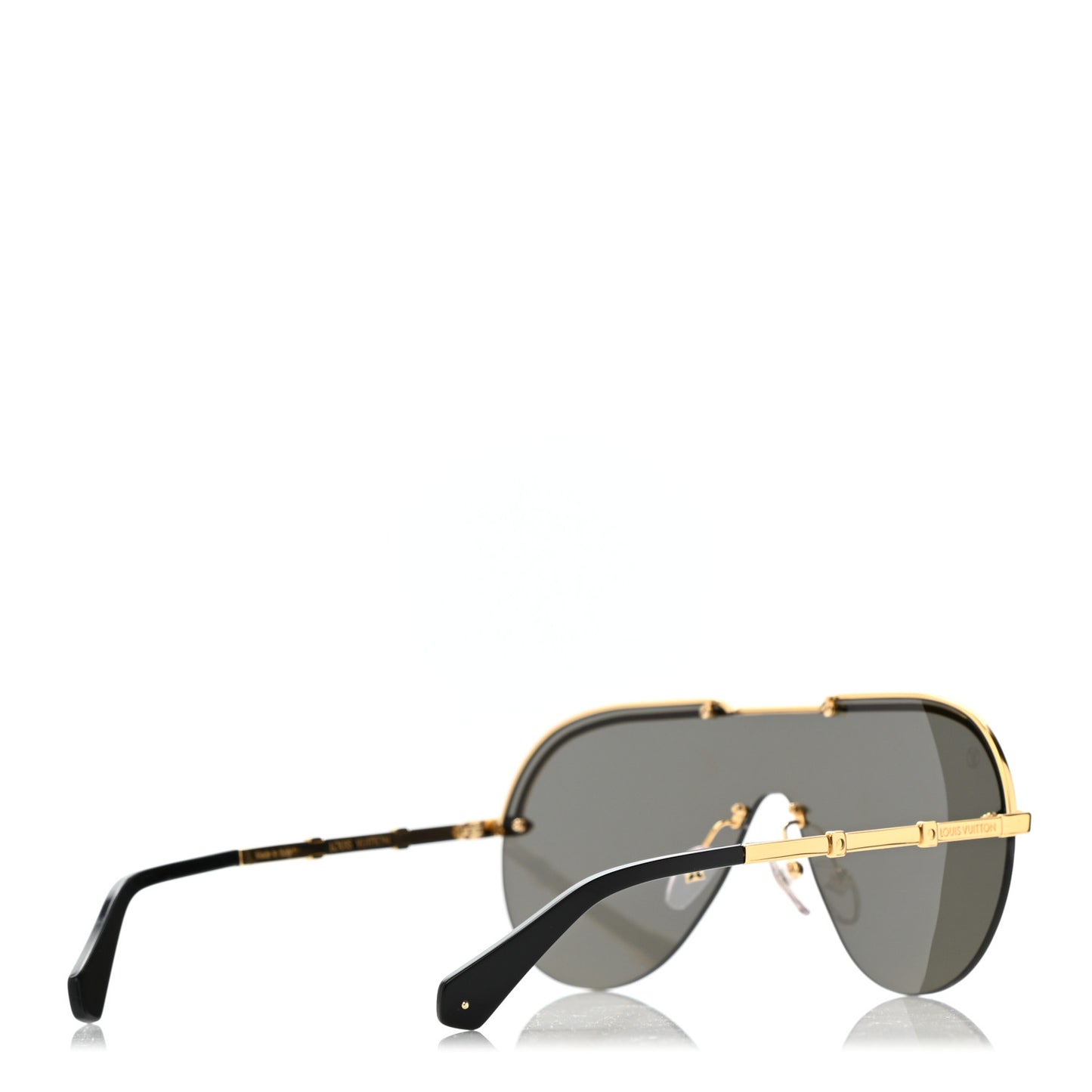Metal Aviator Sunglasses Z1230E Black Gold