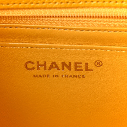 Chanel Caviar Quilted Mini Rectangular Flap Yellow 7 of 12