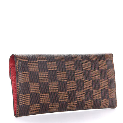 Louis Vuitton Damier Ebene Josephine Wallet Red 3 of 9