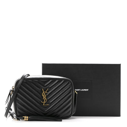 Saint Laurent Calfskin Matelasse Monogram Lou Camera Bag Black 12 of 12