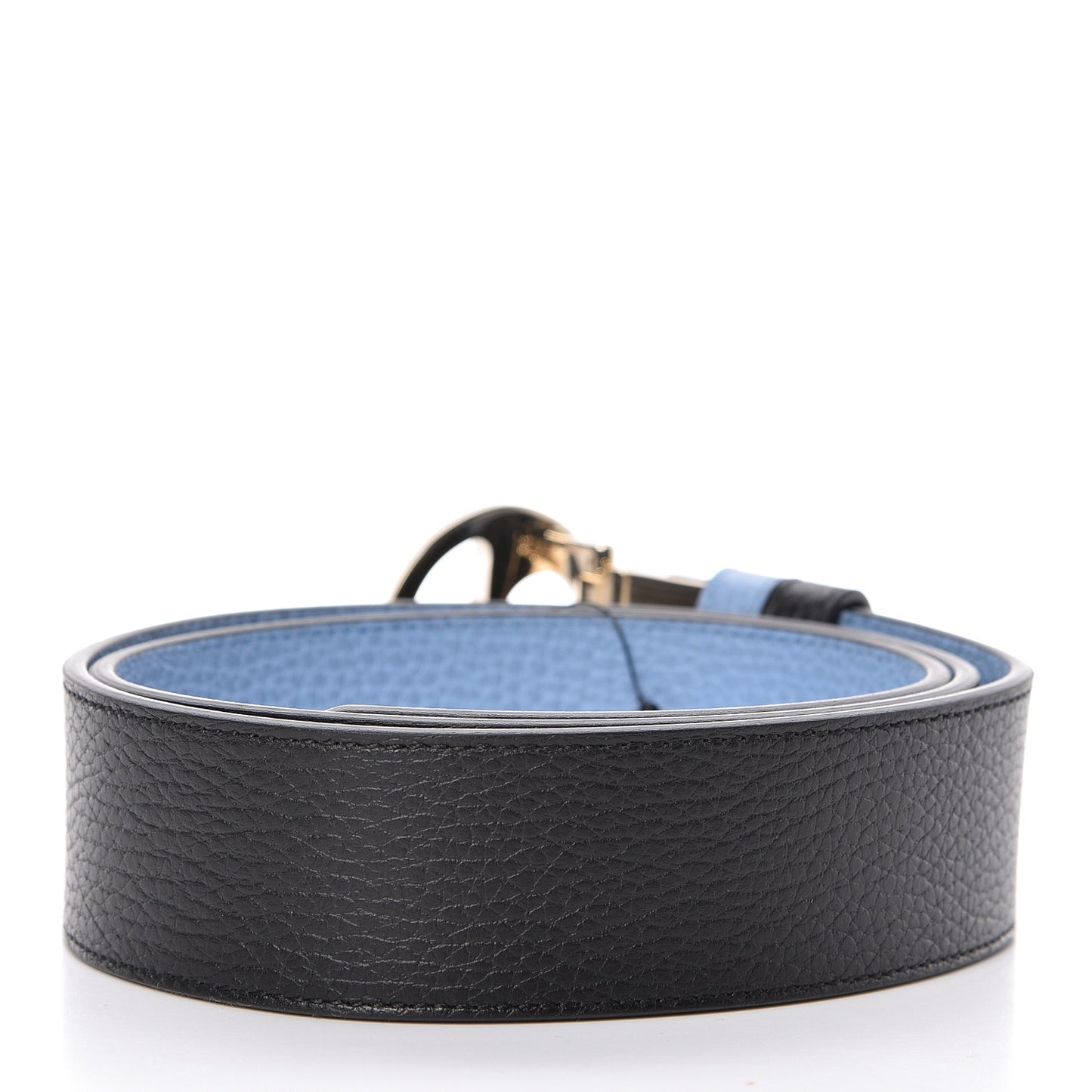 Dollar Calfskin 1973 Reversible Belt 90 36 Black Mineral Blue