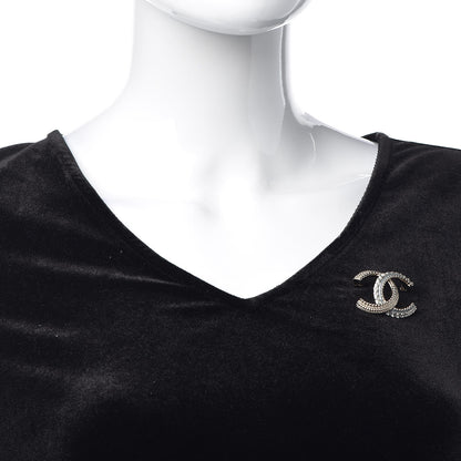 Chanel Enamel CC Brooch Gold Pearly White 2 of 5