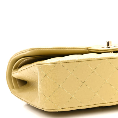 Chanel Caviar Quilted Medium Double Flap Light Green 8 of 9