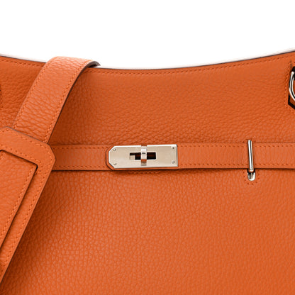 Hermes Taurillon Clemence Jypsiere 28 Orange 8 of 10