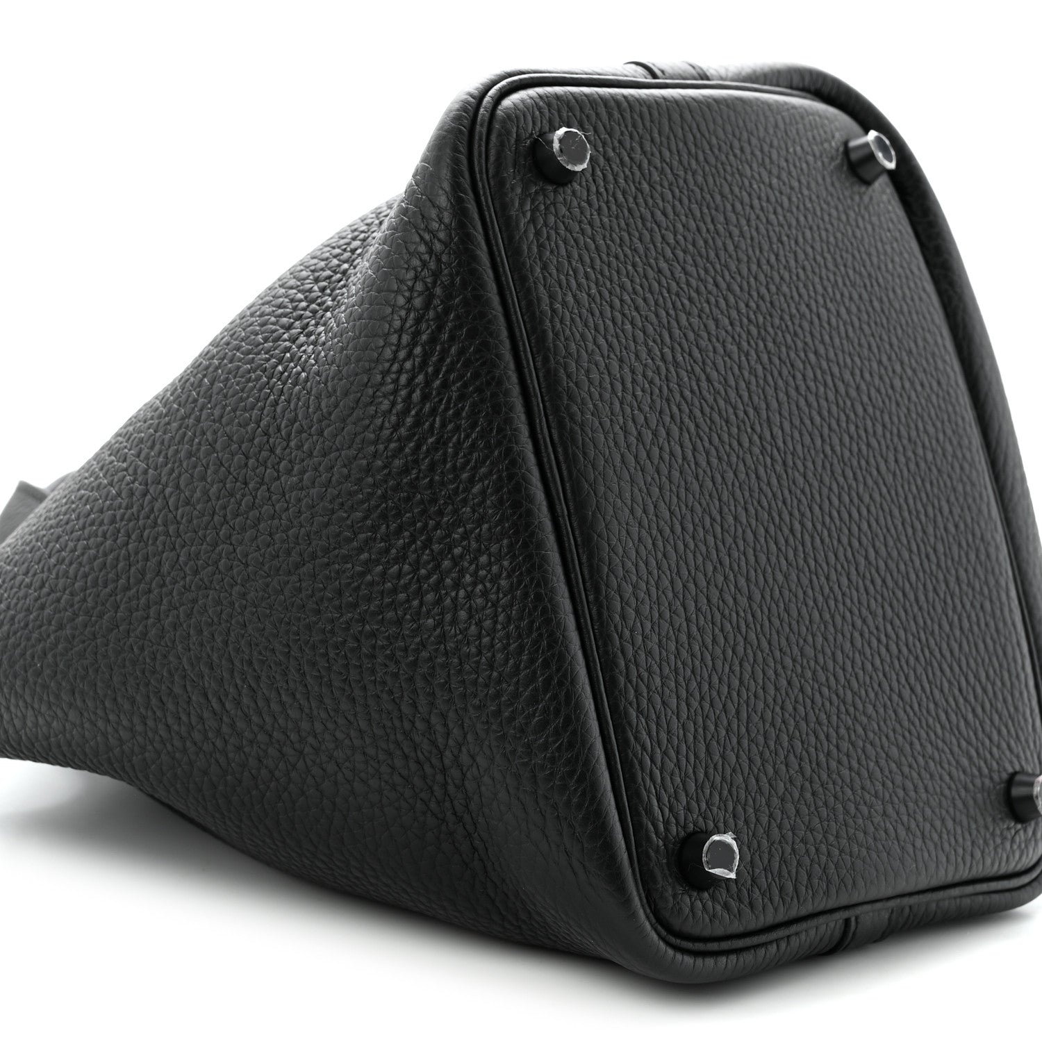 Hermes Taurillon Clemence Monochrome Picotin Lock 18 PM Black