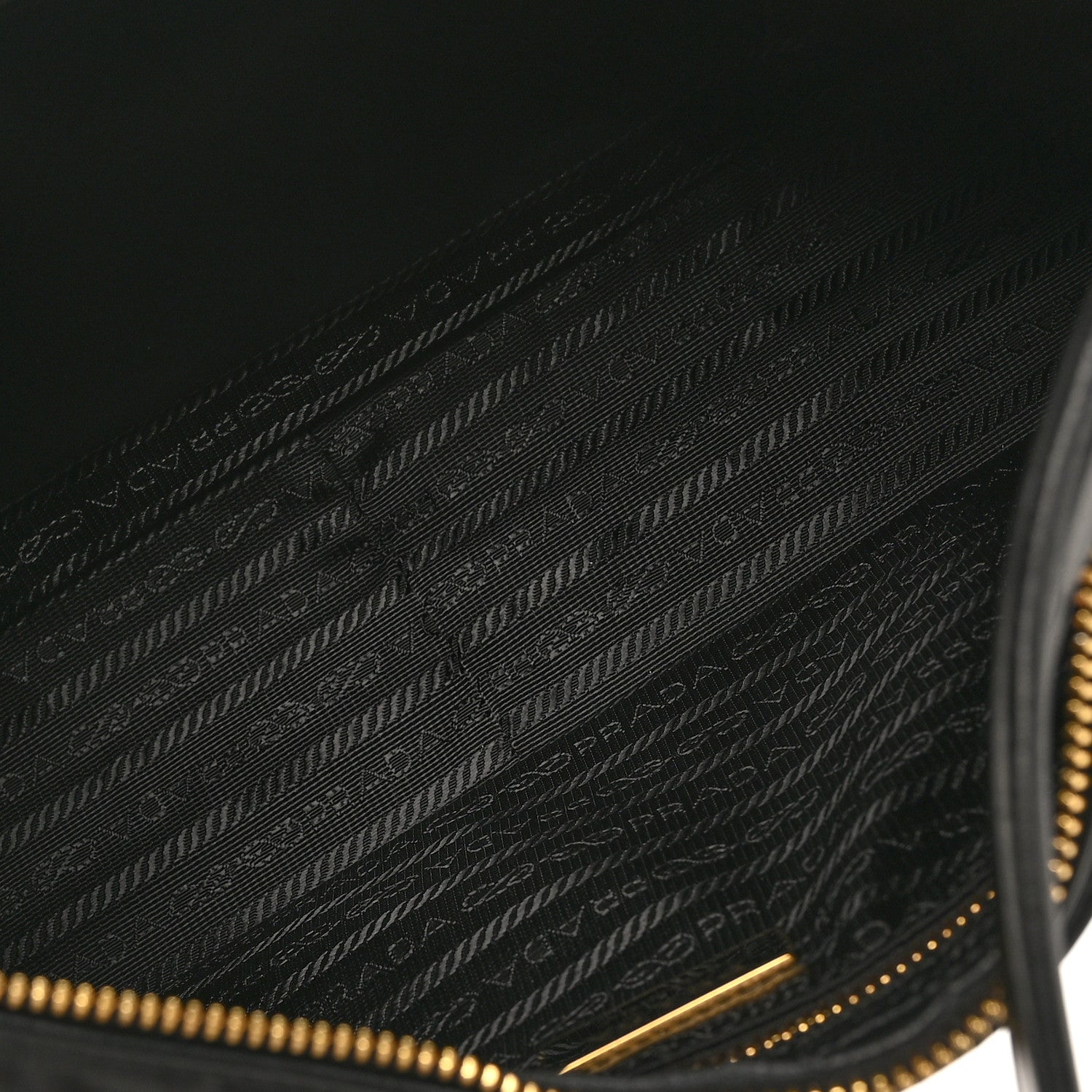 Prada Re-Nylon Vitello Large Aimee Shoulder Bag Black 5 of 9