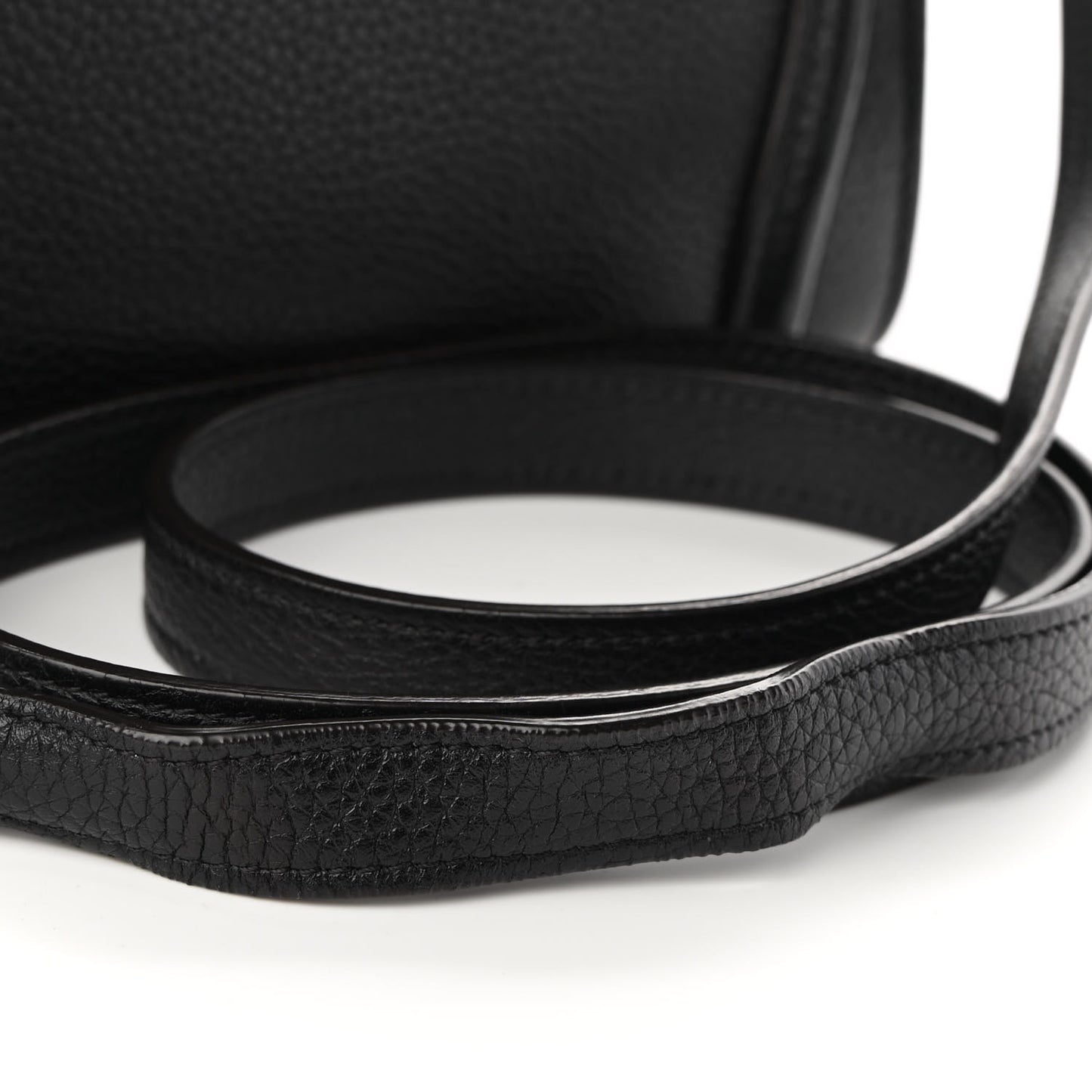 Drummed Calfskin Nano Luggage Black