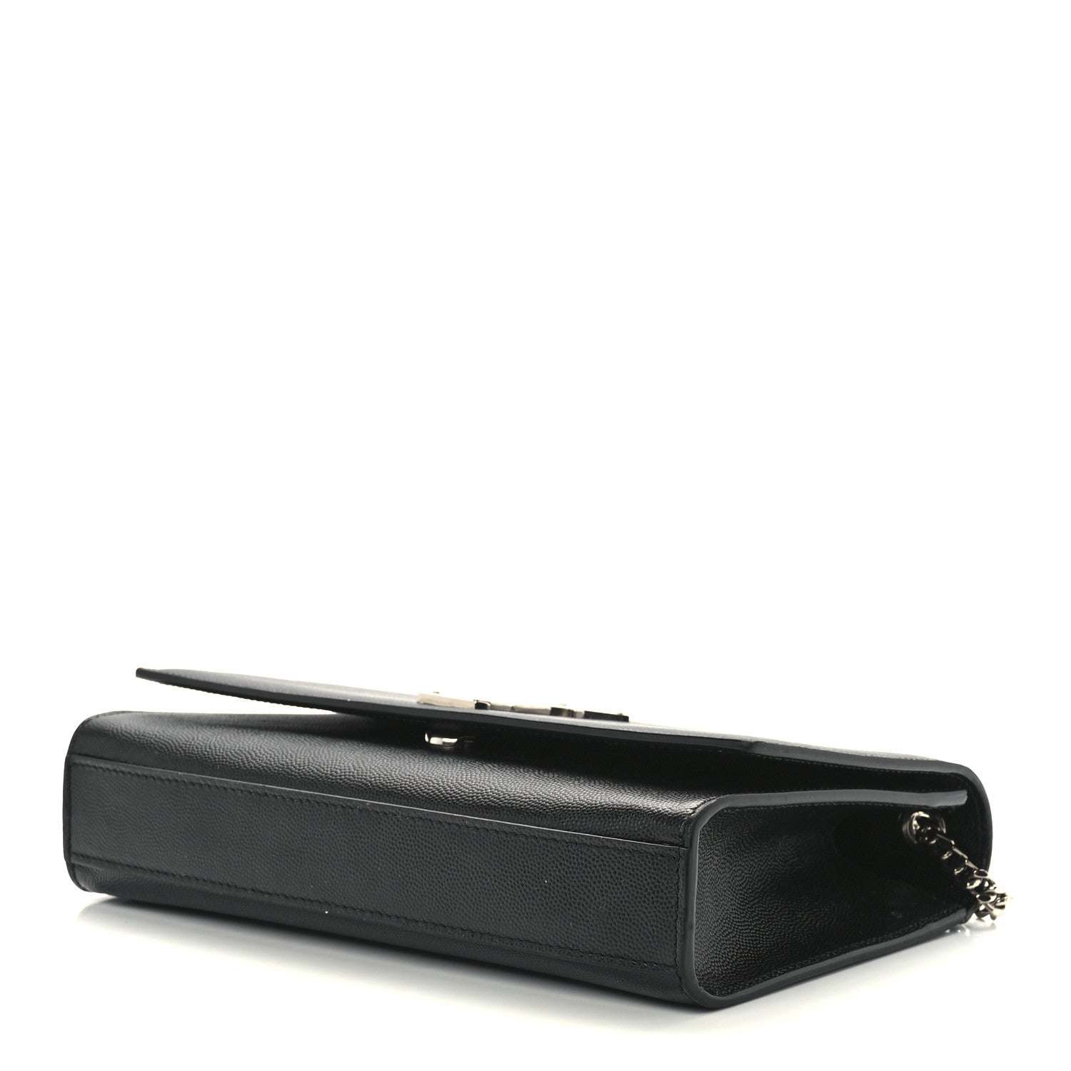 Saint Laurent Grain De Poudre Medium Classic Monogram Kate Satchel Black 10 of 12