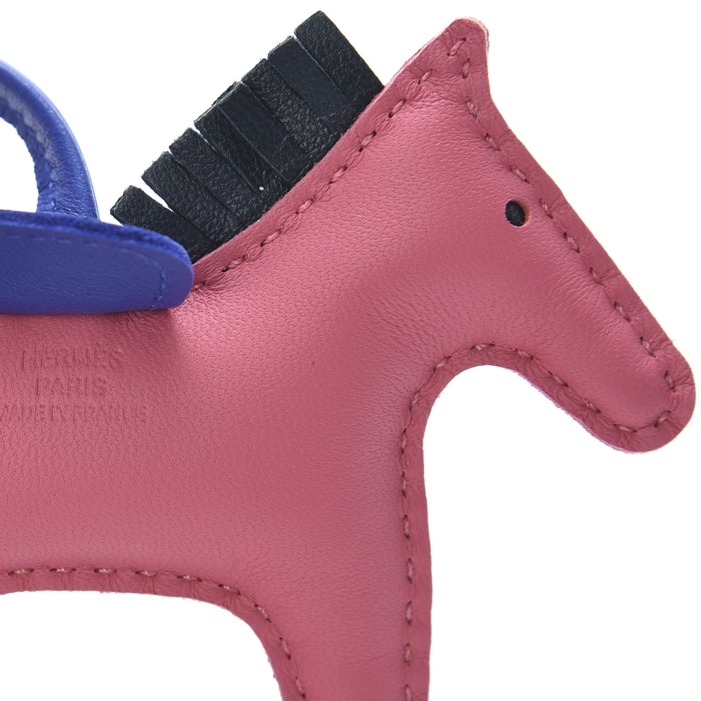 Milo Lambskin Grigri Rodeo Horse Bag Charm PM Rose Azalee Vert Cypress Bleu Electrique
