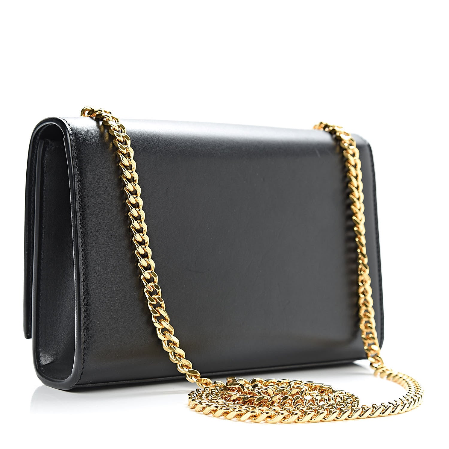 Saint Laurent Calfskin Small Classic Monogram Kate Tassel Satchel Black 3 of 9