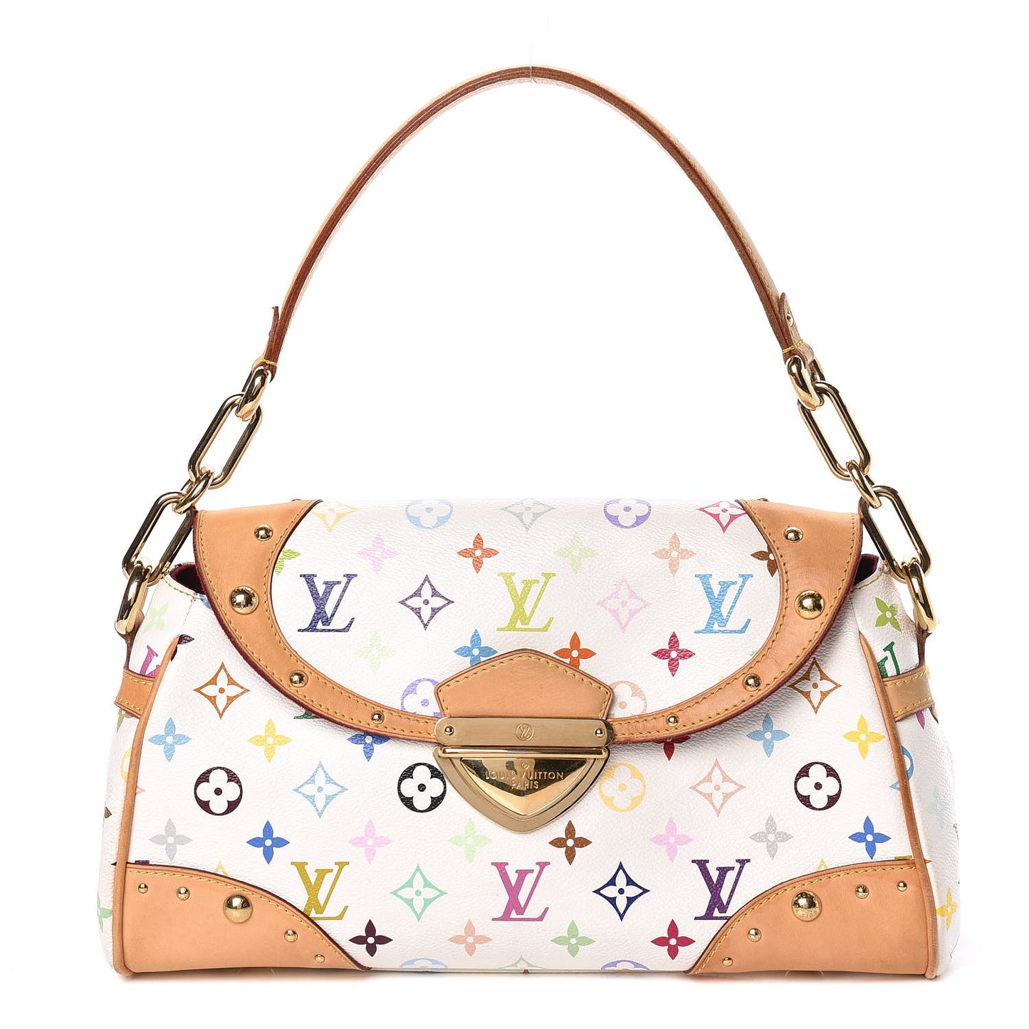 Monogram Multicolor Beverly MM White