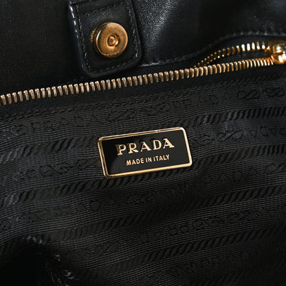 Prada Vernice Bow Tote Black 6 of 11