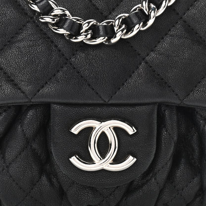 Chanel Washed Lambskin Mini Chain Around Messenger Black 8 of 11