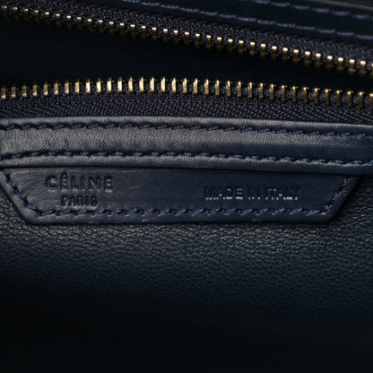 Celine Nubuck Smooth Calfskin Mini Tri-Color Luggage Marron 6 of 14