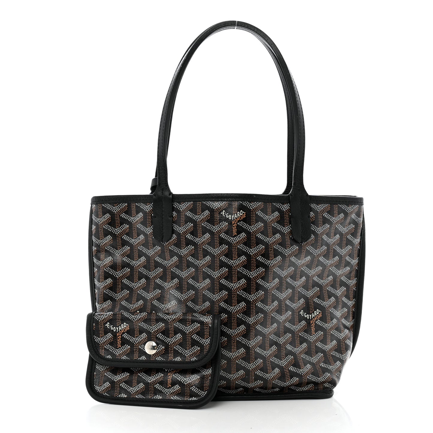 Goyardine Reversible Mini Anjou Black