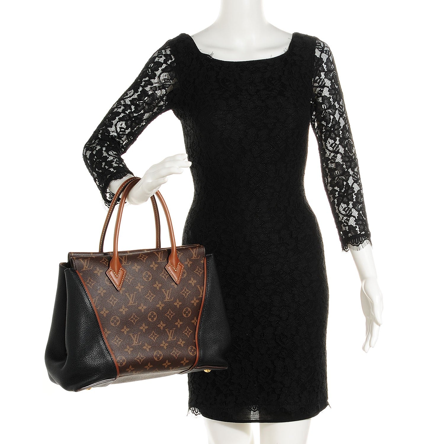 Louis Vuitton Monogram Tote W PM Black 2 of 7