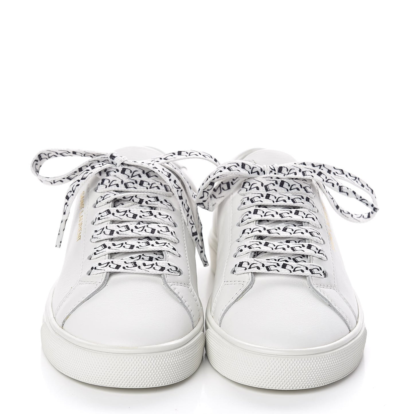 Calfskin Womens Andy Low Top Music Sneakers 34 White