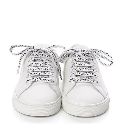 Saint Laurent Calfskin Womens Andy Low Top Music Sneakers 34 White 2 of 9