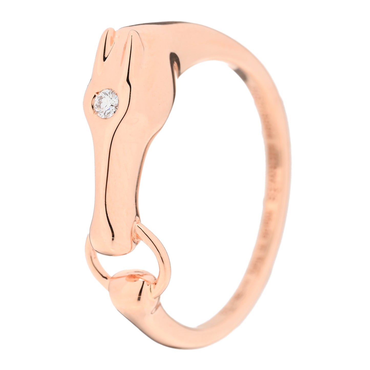 18K Rose Gold Diamond TPM Galop Ring 53 6.25