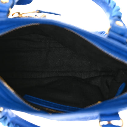 Balenciaga Agneau Giant 12 Gold Hardware Mini City Bleu Lazuli 6 of 16