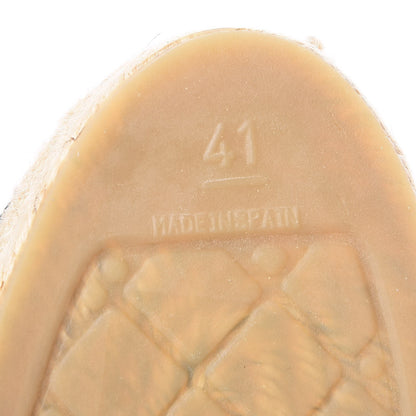 Chanel Lambskin CC Espadrilles 41 Black 9 of 10