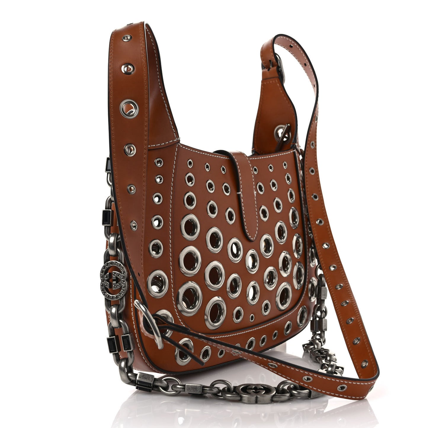 Calfskin Ha Ha Ha Jackie 1961 Eyelet Hobo